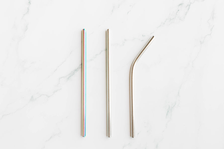 Stainless Steel Straw - kids-stainless steel-A Good Store-Straight-Classic Silver-A Good Store New Zealand